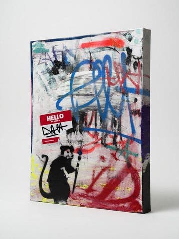 DALT (1986) - Street Painter - ÉDITION UNIQUE 1/1 - Toile, Antiek en Kunst