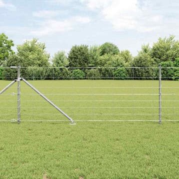 vidaXL Gecombineerd draadhek met spikes 25 x 0,8 m, Verzenden, Nieuw, IJzer