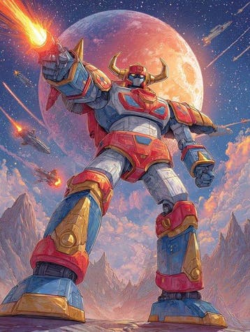 Shayer - Grendizer – Last Guardian of Vega - XL - 60x80cm -