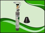 CO2 hervulbare gasfles 500gram incl. voet (Accessoires), Verzenden, Nieuw, Filter of Co2
