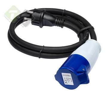 CEE Verloopstekker Met 1 Meter Kabel - 230 Volt - 16 Ampere, Ophalen of Verzenden, Nieuw, Universele onderdelen
