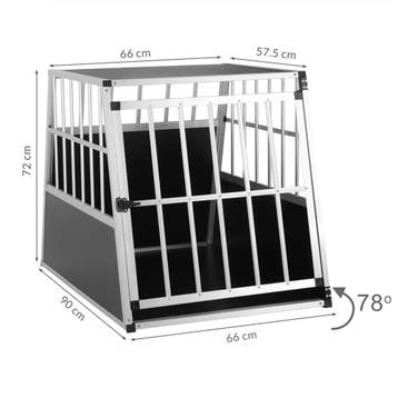Hondentransportbox L 90x66x72cm Aluminium (Tuin en Terras), Tuin en Terras, Verzenden, Nieuw