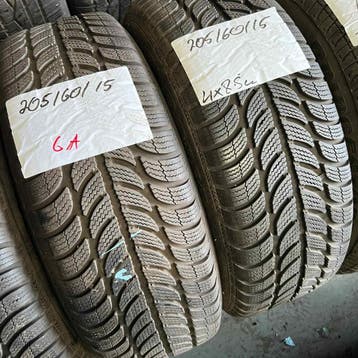 2 x Sava 205-60-15 Winterbanden 8,5mm, Gebruikt, 15 inch, Band(en), Personenwagen