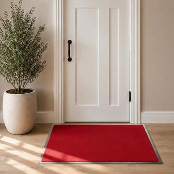 Droogloopmat Twister 80x120cm rood, Verzenden, Nieuw