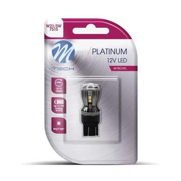 LED W21/5W T20 12V - Platinum - 14x Osram Led diode - Wit, Verzenden, Nieuw, Maserati
