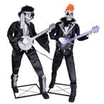 Animatronic Halloween Decoratie Punk Rock Skelet Duo 185cm, Verzenden, Nieuw, Overige typen