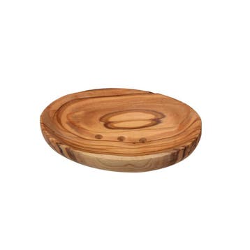 Ecologische Ovale kleine zeephouder van olijfhout 9x6 cm, Nieuw