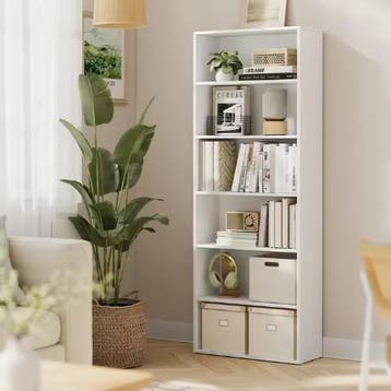 6-Laags Boekenkast – Moderne Kast met Verstelbare Planken, Verzenden, Nieuw