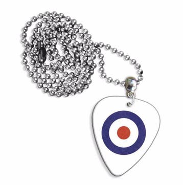 MOD Symbool plectrum ketting, sleutelhanger of oorbellen, Ophalen of Verzenden, Nieuw