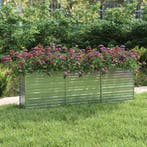 vidaXL Plantenbak verhoogd 240x40x77 cm gegalvaniseerd staal, 100 cm of meer, Verzenden, Nieuw, Metaal