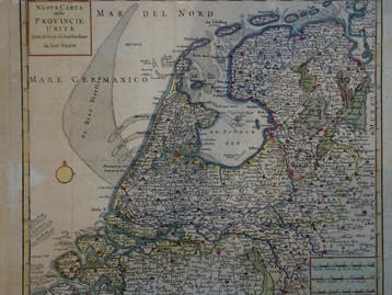 Zeldzame ets kaart van Nederland G. Albrizzi Tirion ca 1750, Verzenden