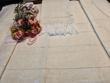Laken (3) - 300 cm - 210 cm - Antieke uitzet, Antiek en Kunst