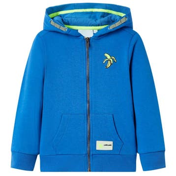 vidaXL Kindervest met capuchon en rits 92 blauw, Verzenden, Nieuw