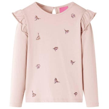 vidaXL Kindershirt met lange mouwen 116 roze, Verzenden, Nieuw
