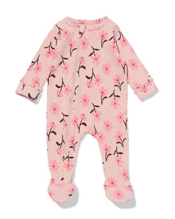 HEMA Babyboxpakje rib bloemen roze, Verzenden, Nieuw