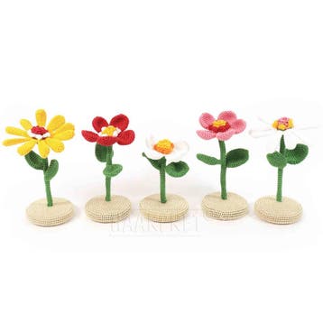 Mini Bloemen Haken - Haakpret Anja Toonen - Haakpatroon, Hobby en Vrije tijd, Breien en Haken, Ophalen of Verzenden, Nieuw