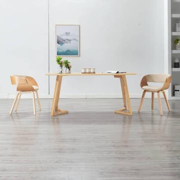 Zitmeubel eetkamerstoel hout/creme | retourdeal 79% korting, Huis en Inrichting, Stoelen, Overige materialen, Overige kleuren