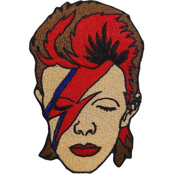 David Bowie - Ziggy Face - Patch officiële merchandise, Ophalen of Verzenden, Nieuw, Kleding