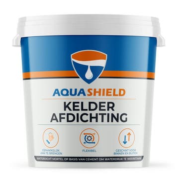 Aquashield Aquashield kelder afdichting 20 kg, grijs, Verzenden, Nieuw