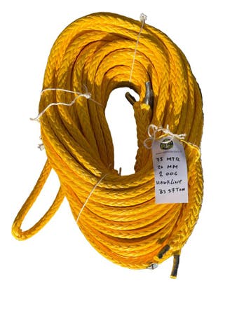 Hawk-Line Touw UHMPE 73Mtr 20 MM BS 37,4 Ton 2 Ogen NIEUW..., Verzenden, Nieuw