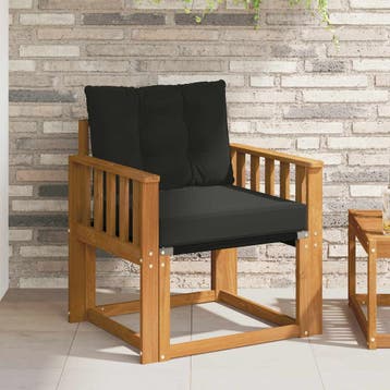 vidaXL 2 Stuk Tuinbank Massief Acaciahout Naturel, Verzenden, Nieuw, 2 zitplaatsen