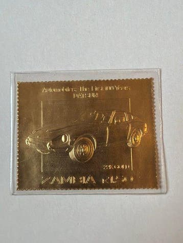 Zambia. Gold medal Datsun 240 Z ., 1/50 Oz (.917) (Zonder