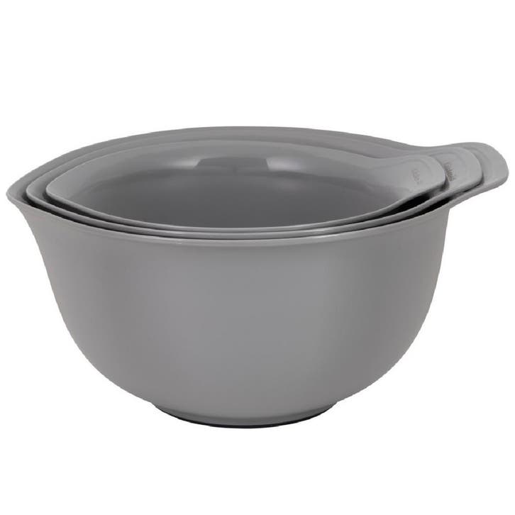 KitchenAid Beslagkom Grijs Set/3, Hobby en Vrije tijd, Taarten en Cupcakes maken, Nieuw, Verzenden
