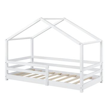 [en.casa] Kinderbed Knätten huisbed met uitvalbeveiliging 90, Verzenden, Nieuw