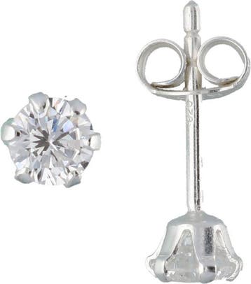 Silver Lining Oorknopjes - Zilver - 4 mm, Sieraden, Tassen en Uiterlijk, Oorbellen, Verzenden, Nieuw