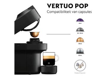 Nespresso Vertuo Pop Delonghi Env90.b, Verzenden, Nieuw, 1 kopje, Koffiepads en cups