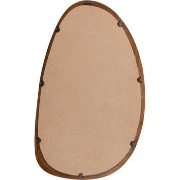 WOOOD Leif Spiegel - Hout - Naturel - 64x38x2 cm -  –, Verzenden, Nieuw