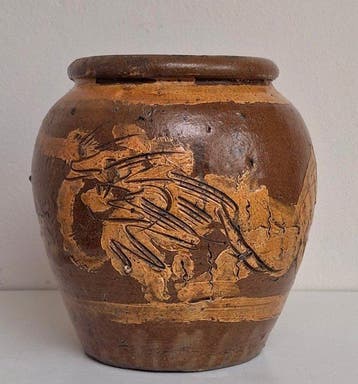 Martaban voorraadpot - Aardewerk - China - 20e eeuw