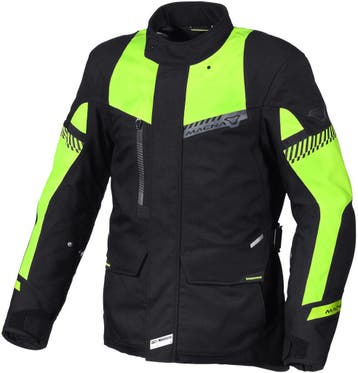 Macna Aspire WP Zwart Gele Waterdichte Textieljas, Nieuw met kaartje, Jas | textiel, Macna, Heren