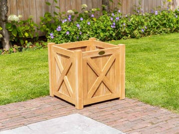 Houten plantenbak voor buiten | ruime collectie, Vierkant, Nieuw, Ophalen of Verzenden, Balkon