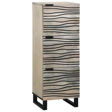 vidaXL Media-opslagkasten en rekken Wit en zwart 40 x 33 x, Minder dan 50 cm, Verzenden, 100 tot 150 cm, Nieuw