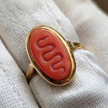 Zonder minimumprijs - Ring - 18 karaat Geel goud, Natuurlijk, Sieraden, Tassen en Uiterlijk, Nieuw