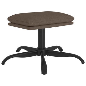 Hocker modern stof taupe | Tweedekansje | OP=OP, Nieuw, Ophalen of Verzenden, Metaal, Modern