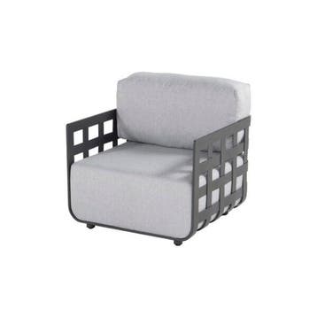 2dekans | Hartman Cestelli Loungestoel Aluminium Charcoal –, Ophalen of Verzenden, Zo goed als nieuw