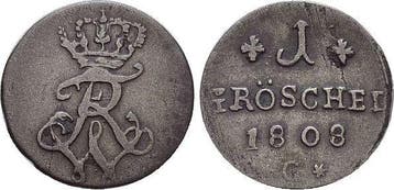 Groeschel 1 1808 G Brandenburg-Preussen Pruisen Friedrich..., Verzenden