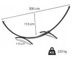 2-persoons Hangmat Standaard | 220kg | Nieuw | Scherpe Prijs, Tuin en Terras, Picknicktafels, Kinderpicknicktafel, Staal, Nieuw