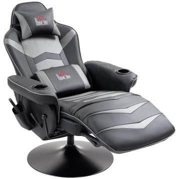 TRUUSK Gamestoel met Massagefunctie - Kantelbare Rugleuning, Verzenden, Nieuw