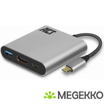 ACT USB-C naar HDMI female multiport adapter met PD, Verzenden, Nieuw, ACT