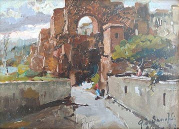 Felice Giordano (1880-1964) - Albano Laziale, Terme di