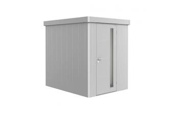 Biohort Berging Neo Enkele Deur Zilver 180 x 180 x 222 cm, Nieuw