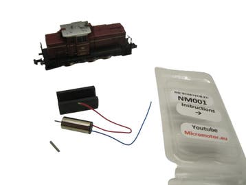 micromotor NM001G N ombouwset voor mintrix V 60, BR 261,, Overige merken, Gelijkstroom, Verzenden, Overige typen