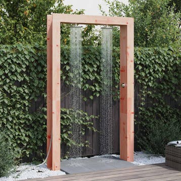 vidaXL Buitendouche 226 cm Massief Douglas hout en roestvrij, Verzenden, Nieuw