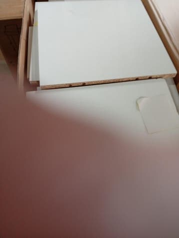 Compacte sidetable/kast wit - Retouren deal 67% voordelig, Minder dan 50 cm, Ophalen of Verzenden, Zo goed als nieuw, 25 tot 50 cm