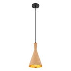 Hanglamp LUDMILLA 19.0 cm 1-lichts Zwart, Gold, Ophalen of Verzenden, Nieuw, Metaal, 75 cm of meer