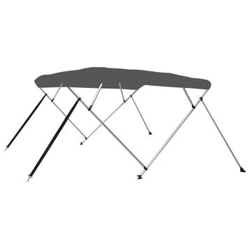 vidaXL Biminitop 4-boogs 243x180x137 cm antracietkleurig, Verzenden, Nieuw
