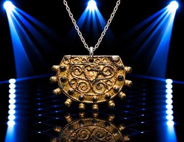 Viking periode Goudgeplateerd “De Gouden Zon van het